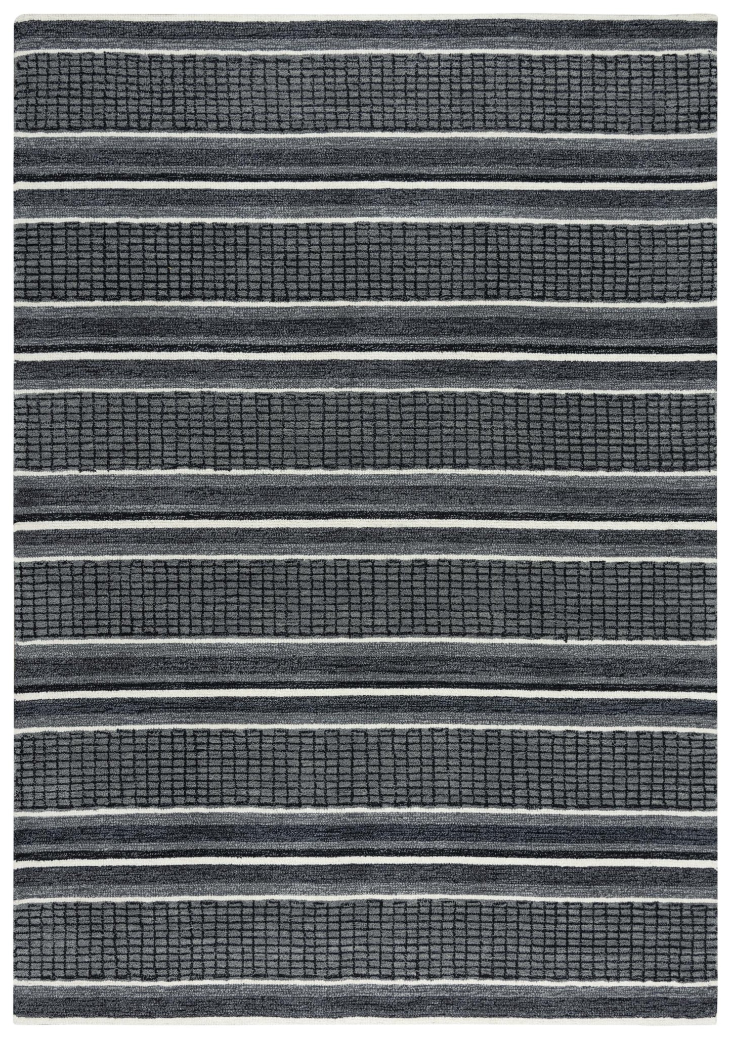 Katana KNA894 Charcoal Hand-Tufted Rug - Rizzy