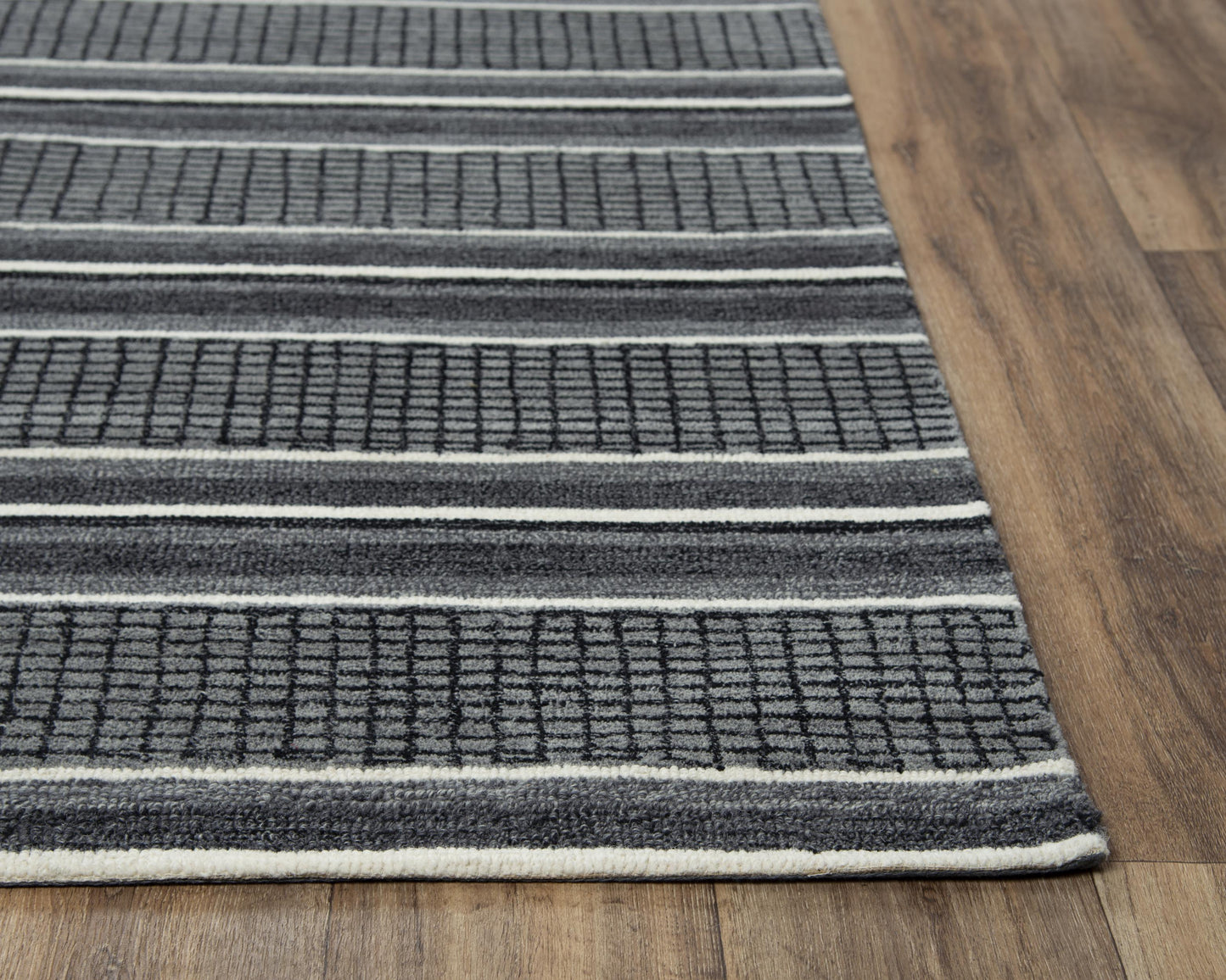 Katana KNA894 Charcoal Hand-Tufted Rug - Rizzy