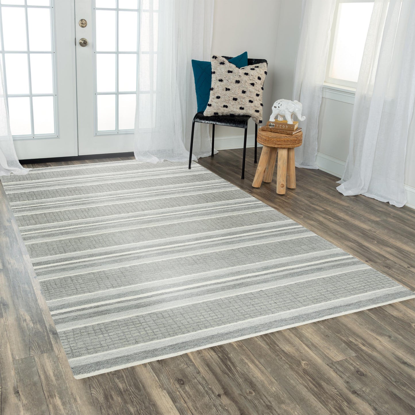 Katana KNA895 Gray Hand-Tufted Rug - Rizzy