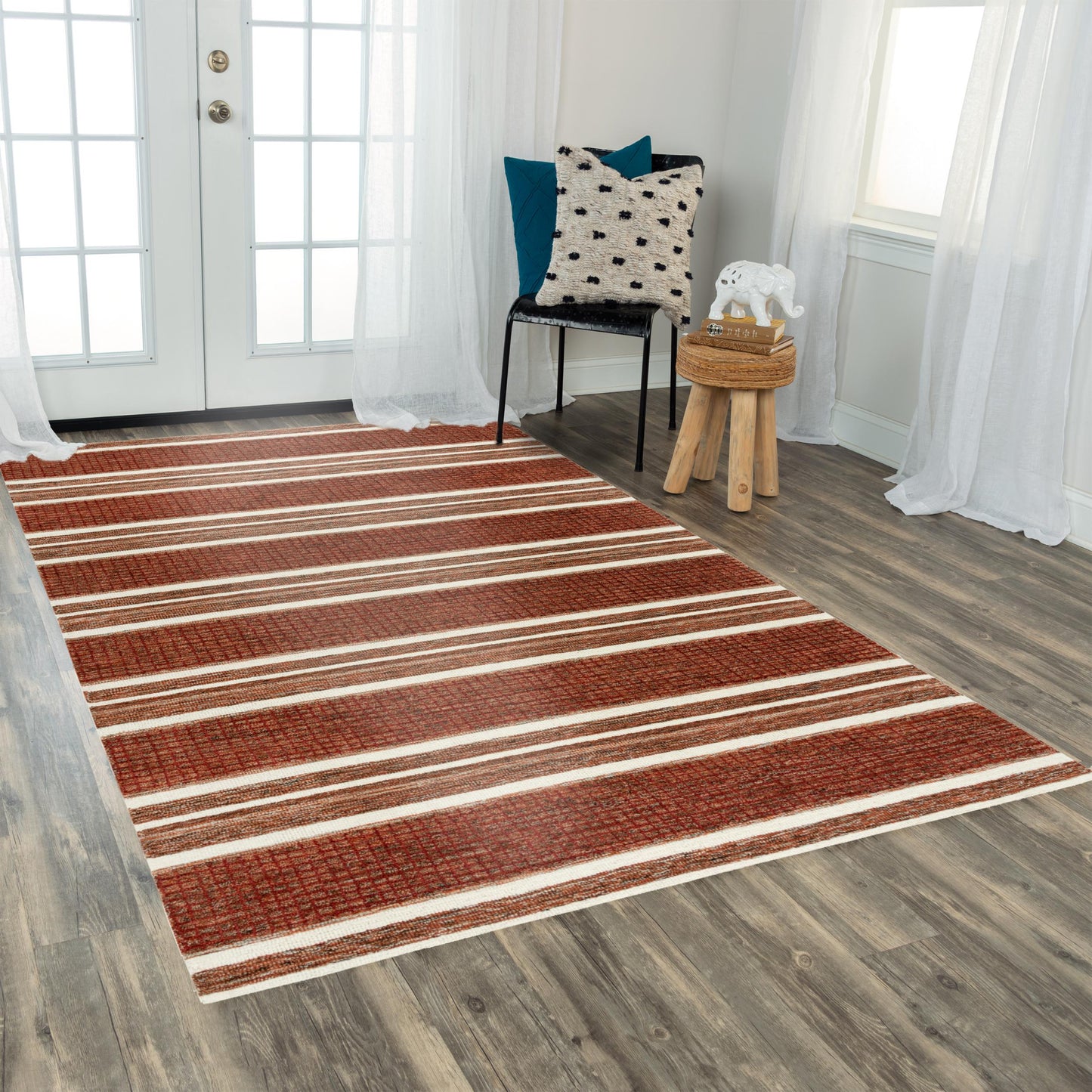 Katana KNA896 Rust/Multi Hand-Tufted Rug - Rizzy