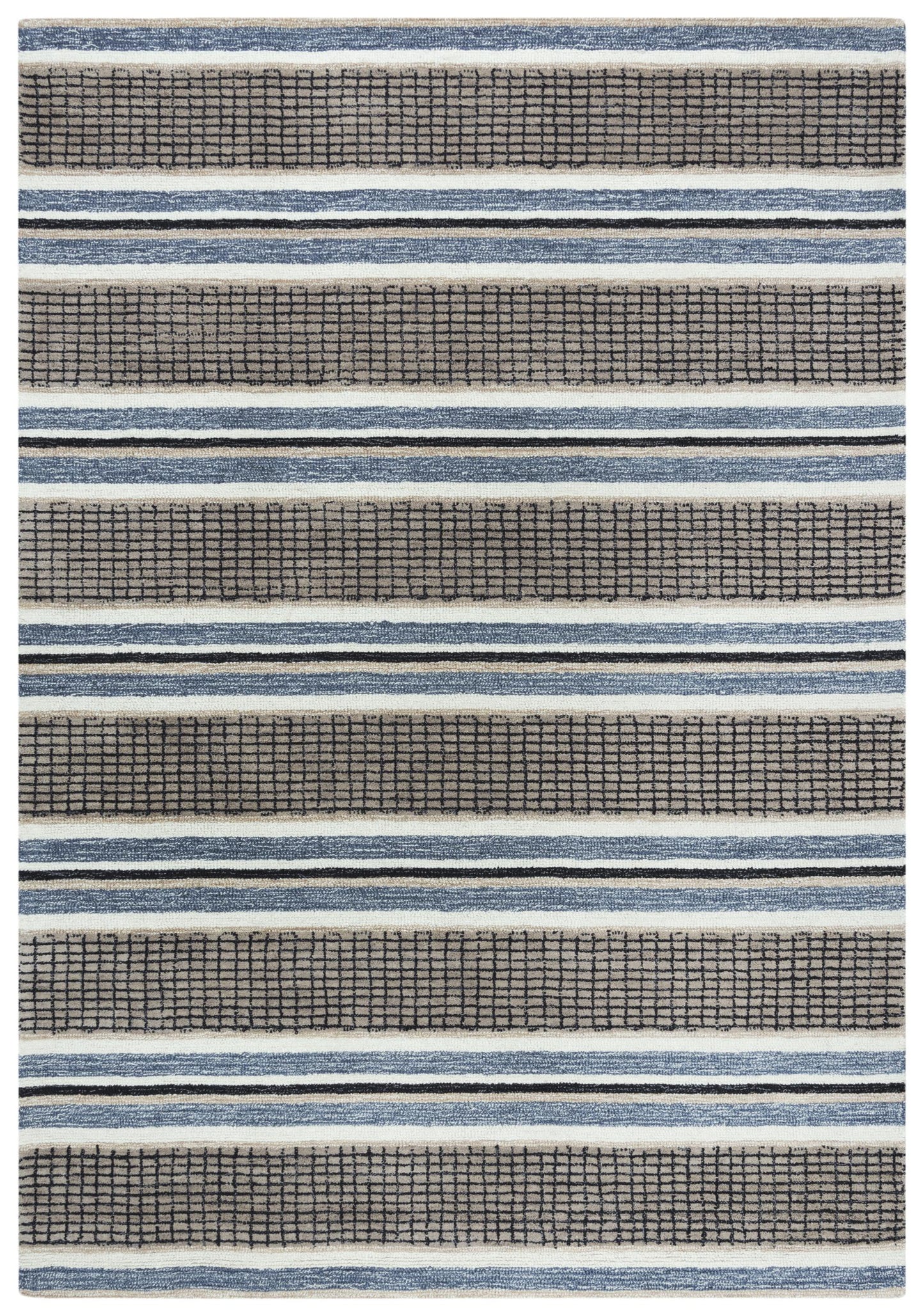 Katana KNA897 Brown/Gray Hand-Tufted Rug - Rizzy