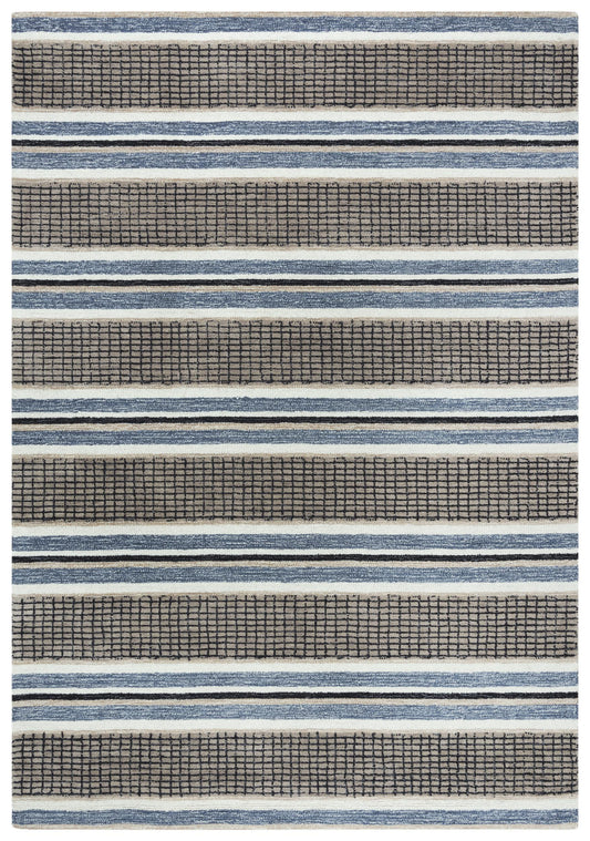 Katana KNA897 Brown/Gray Hand-Tufted Rug - Rizzy