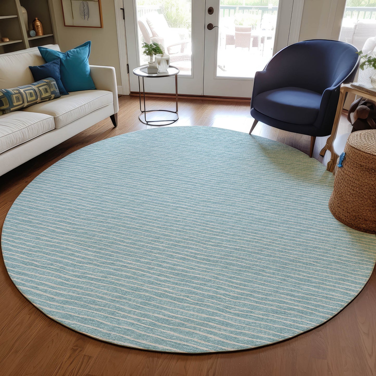 Indoor/Outdoor Laidley LA1 Sky Blue Washable
