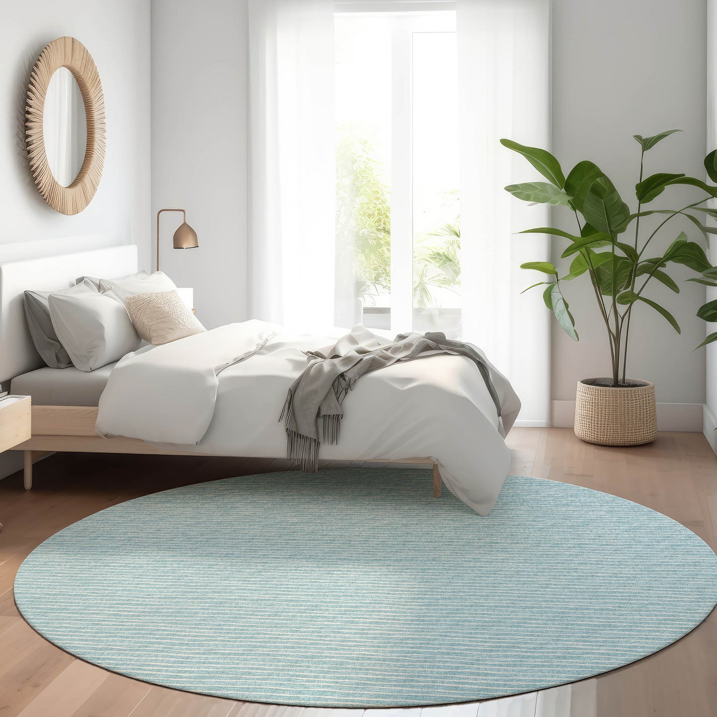 Machine Made Laidley LA1 Sky Blue - Dalyn Rugs