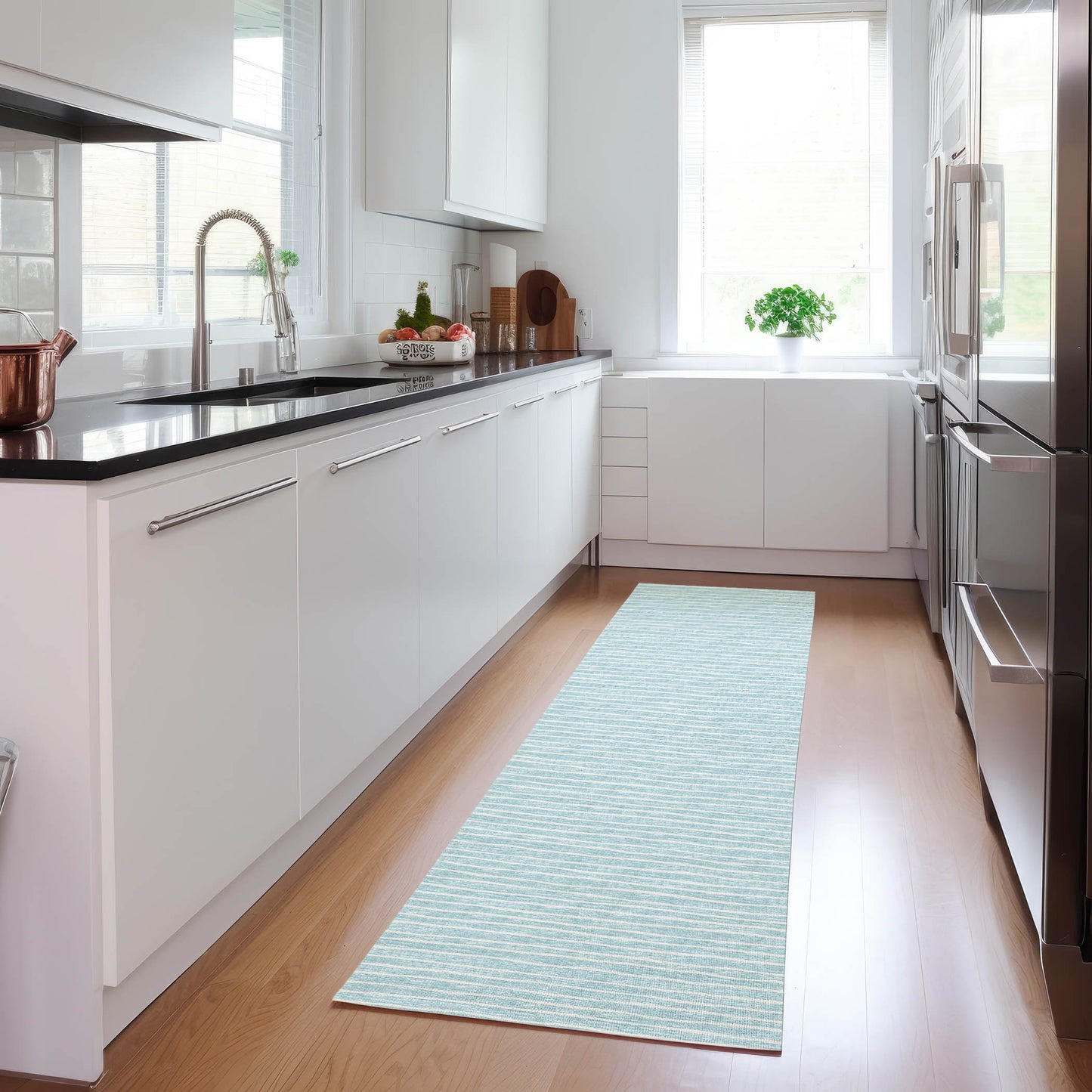 Machine Made Laidley LA1 Sky Blue - Dalyn Rugs