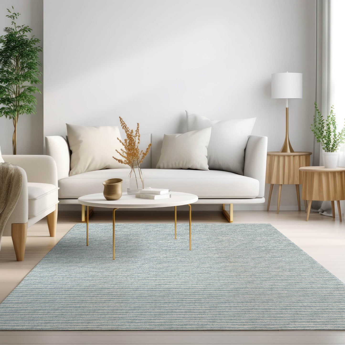 Machine Made Laidley LA1 Sky Blue - Dalyn Rugs