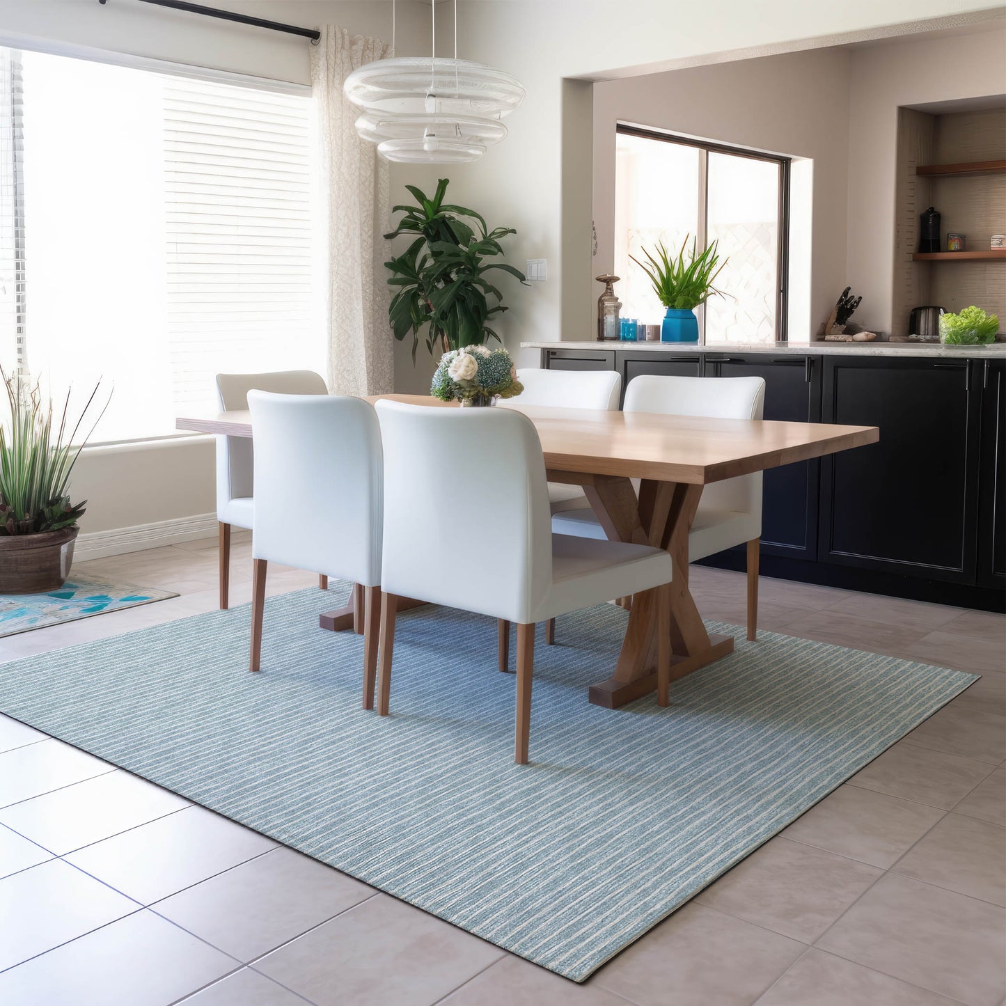 Machine Made Laidley LA1 Sky Blue - Dalyn Rugs