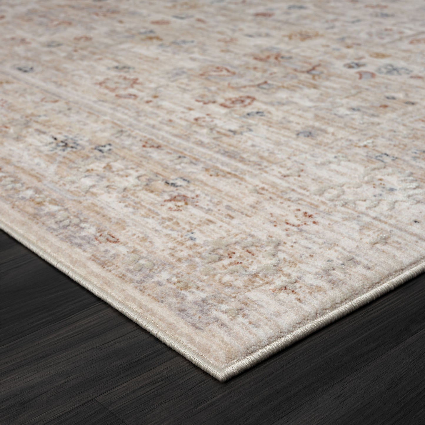 Lancaster-82300 Traditional Power-Loomed Rust Cotton Indoor Area Rug - LR Home