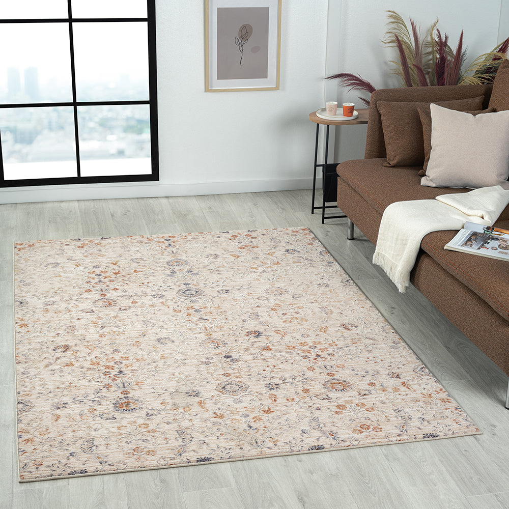 Lancaster-82301 Traditional Power-Loomed Multi/ivory Area Rug - LR Home