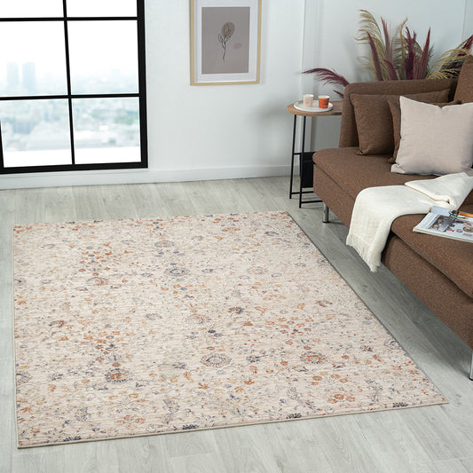 Lancaster-82301 Traditional Power-Loomed Multi/ivory Area Rug - LR Home