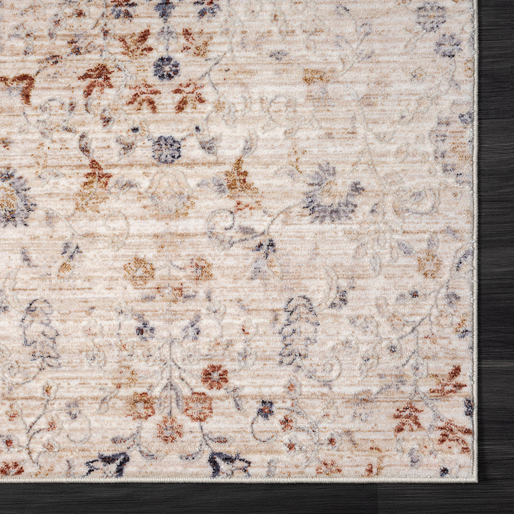 Lancaster-82301 Traditional Power-Loomed Multi/ivory Area Rug - LR Home