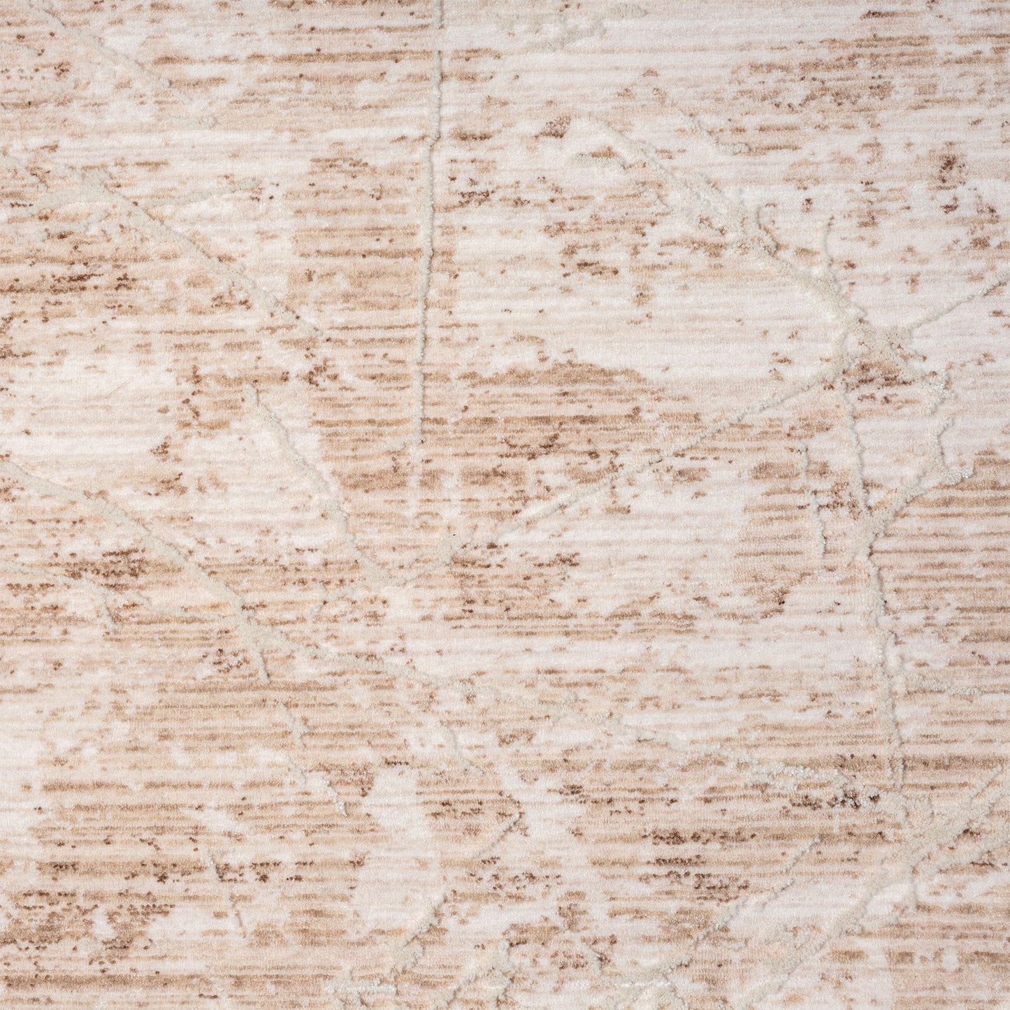 LANCA-82304 Transitional/Casual Machine Made Beige Polyester Blend Indoor Area Rugs - LR Home