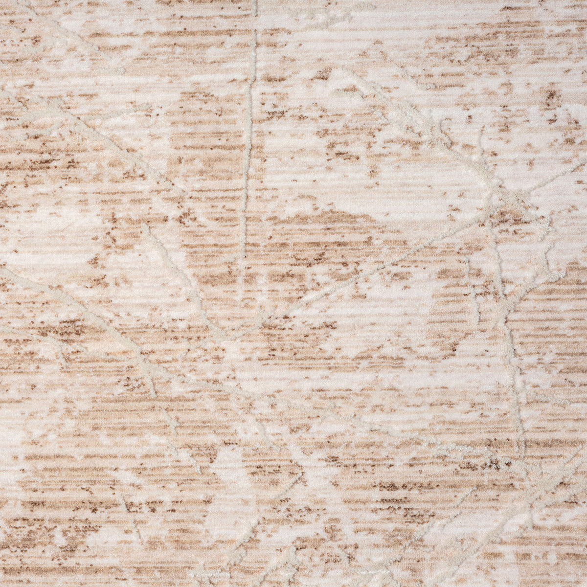 Lancaster Beige Abstract Transitional/Casual Polyester Blend Area Rug - color swatch