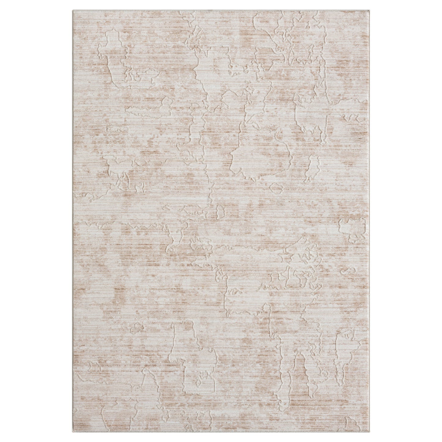 Lancaster-82307 Modern Power-Loomed Beige Cotton Indoor Area Rug - LR Home