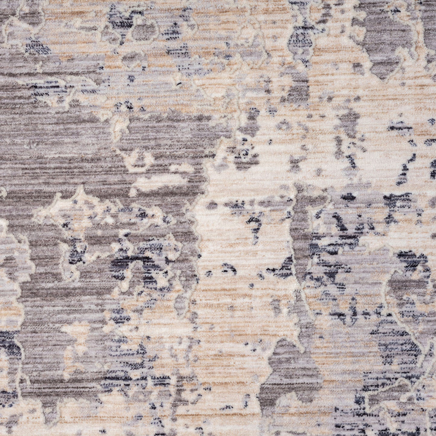 LANCA-82308 Modern/Contemporary Machine Made Gray/Blue Polyester Blend Indoor Area Rugs - LR Home