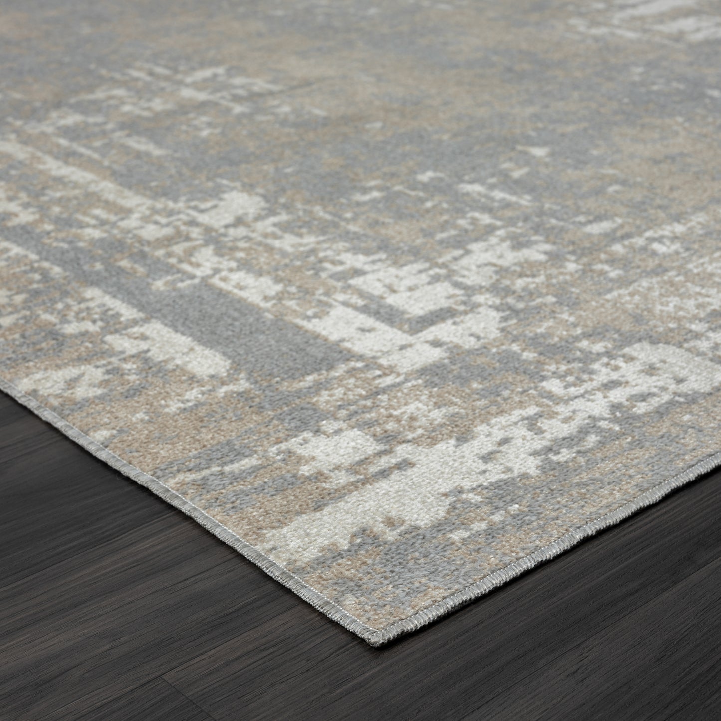 Lanham-82271 Modern Power-Loomed Gray/Ivory Jute Indoor Area Rug - LR Home