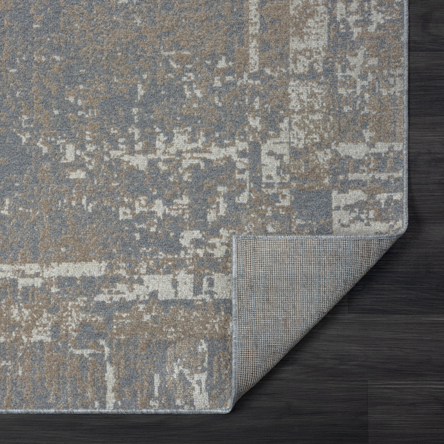 Lanham-82271 Modern Power-Loomed Gray/Ivory Jute Indoor Area Rug - LR Home