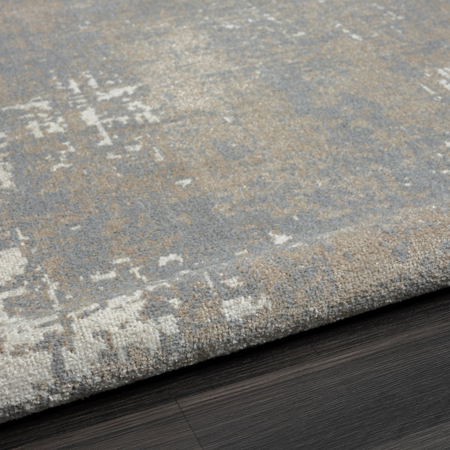 Lanham-82271 Modern Power-Loomed Gray/Ivory Jute Indoor Area Rug - LR Home