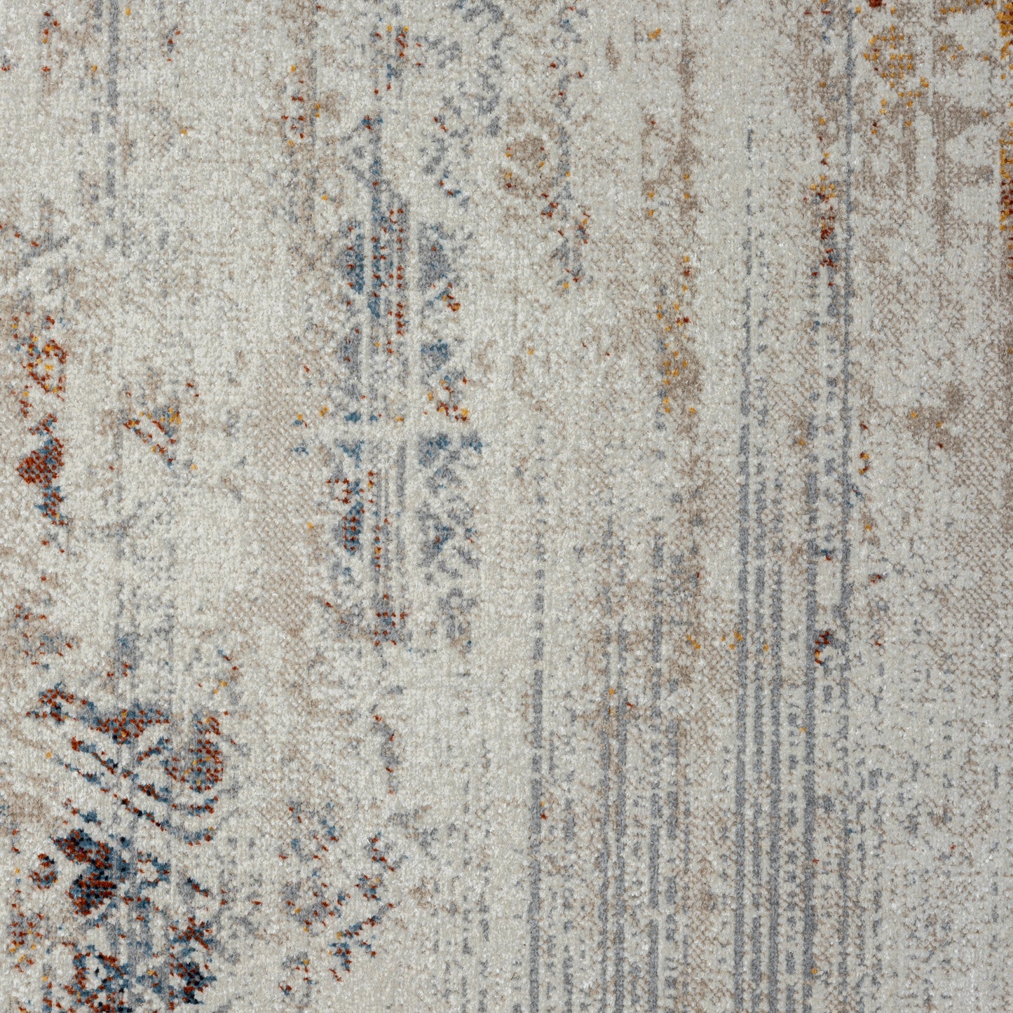 Lanham-82272 Bohemian/Eclectic Power-Loomed Gray/Multi Jute Indoor Area Rug - LR Home