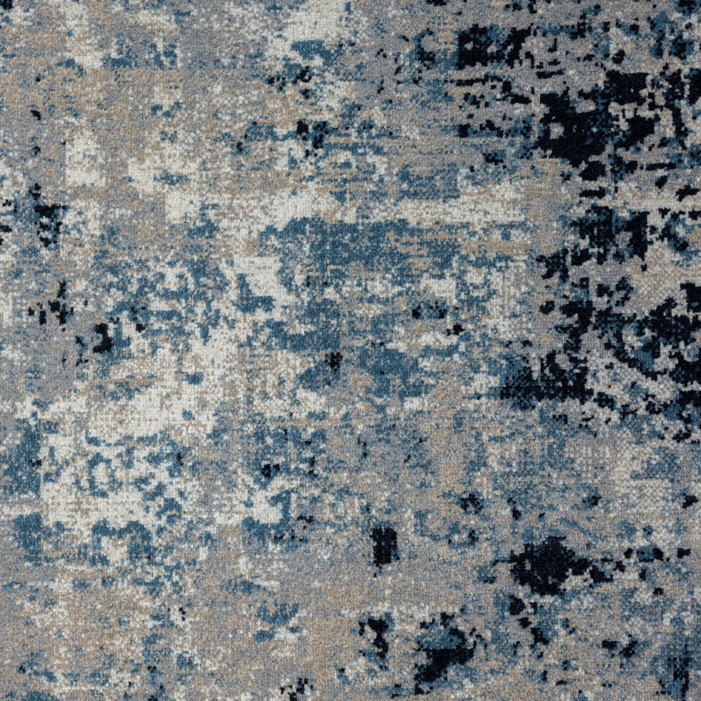 LANHM-82273 Transitional/Casual Machine Made Blue/Beige Polyester Indoor Area Rugs - LR Home