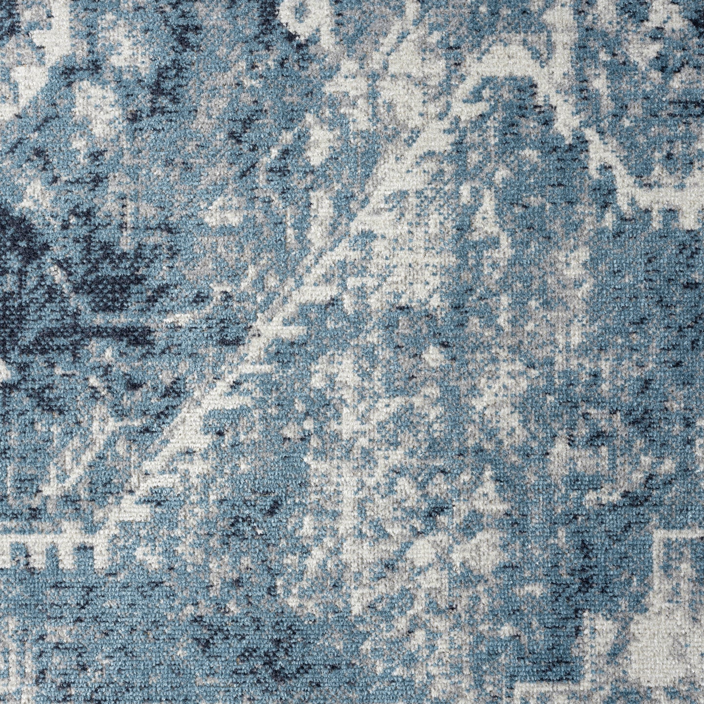 LANHM-82274 Classic/Traditional Machine Made Blue/Ivory Polyester Indoor Area Rugs - LR Home