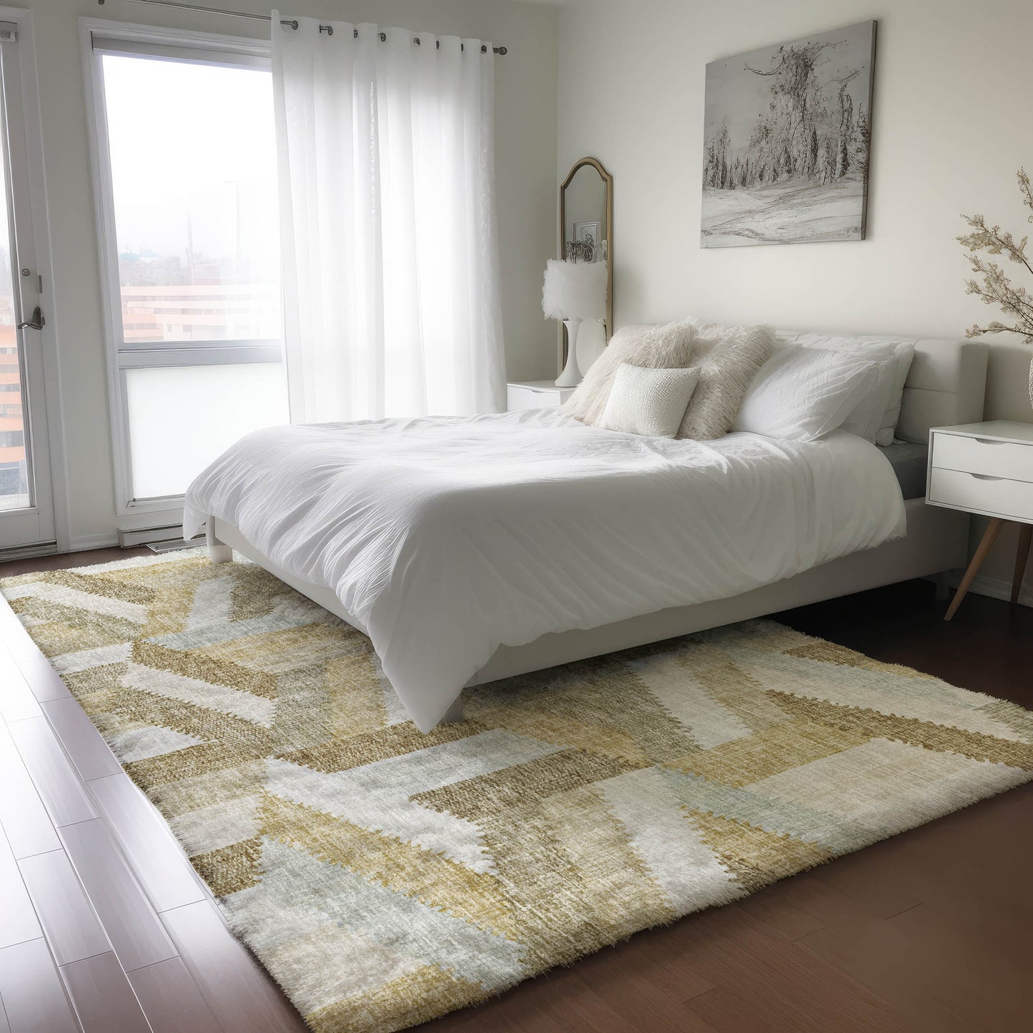 Machine Made Lorenzo LN1 Tan - Dalyn Rugs
