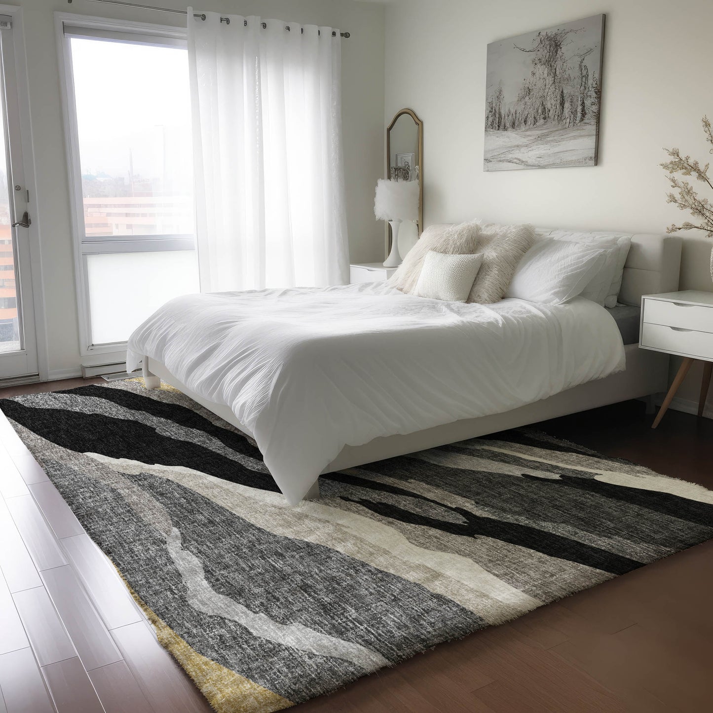 Machine Made Lorenzo LN4 Black - Dalyn Rugs