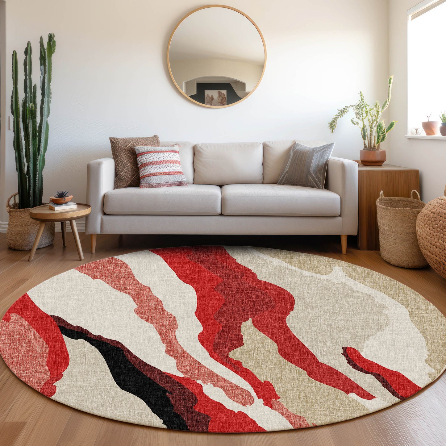 Machine Made Lorenzo LN4 Red - Dalyn Rugs