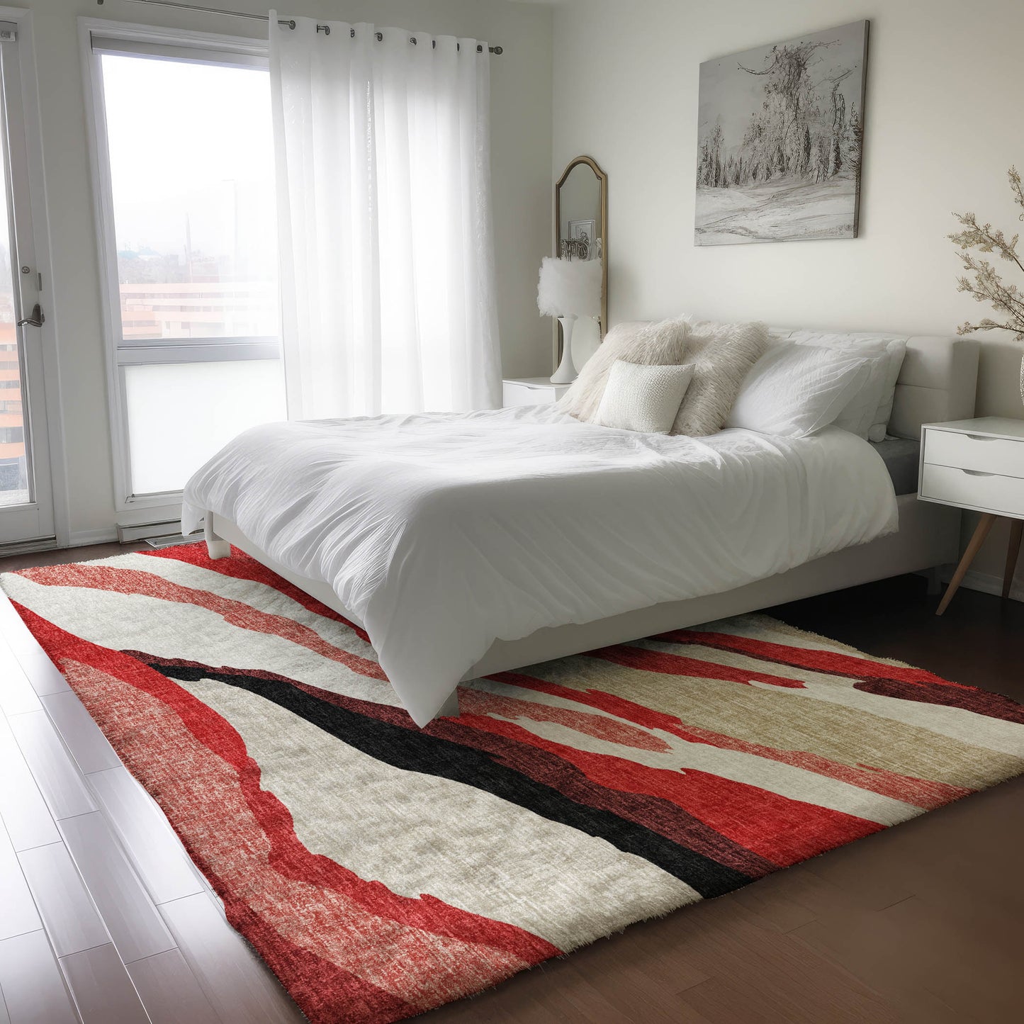 Machine Made Lorenzo LN4 Red - Dalyn Rugs