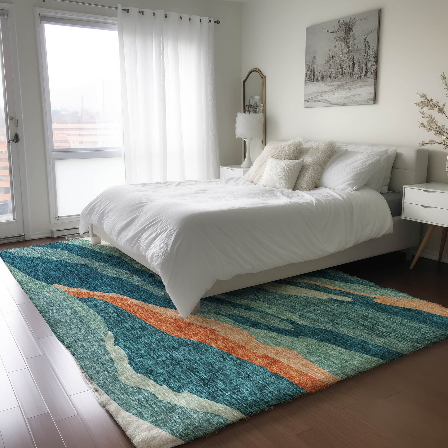Machine Made Lorenzo LN4 Teal - Dalyn Rugs