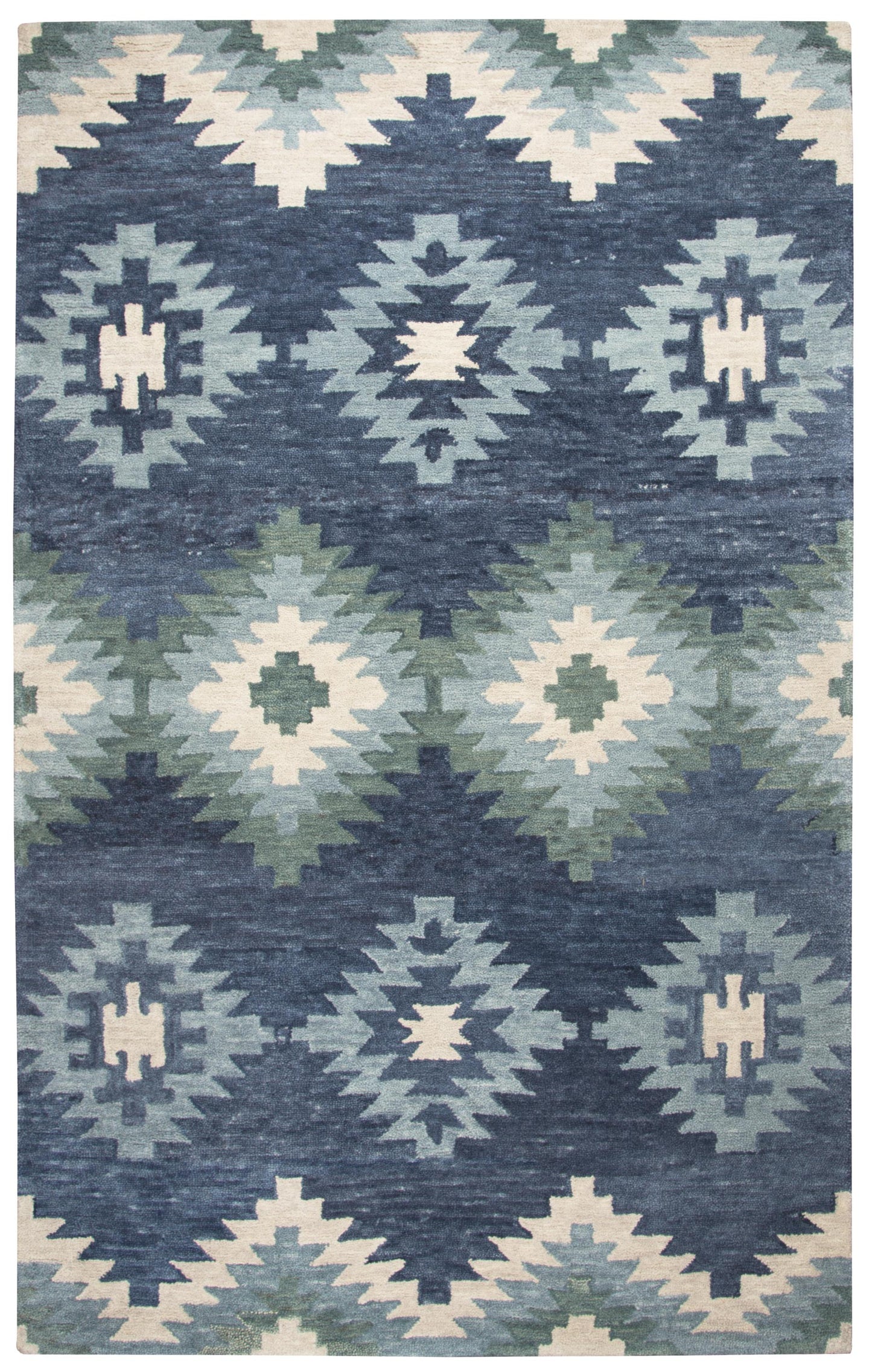 Leone LO9997 Blue Hand Tufted Rug - Rizzy