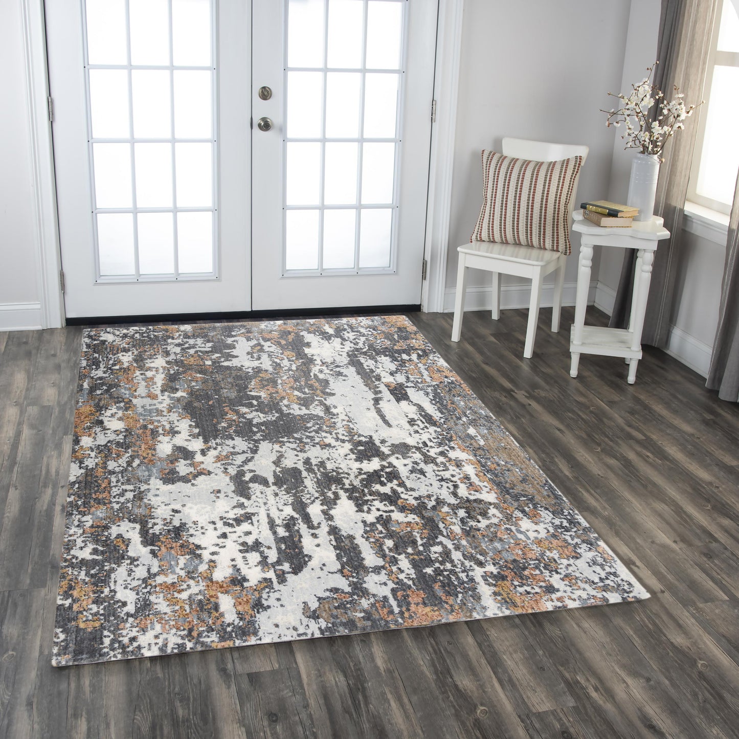 Logan LOG736 Gray/Multi Hybrid Rug - Rizzy