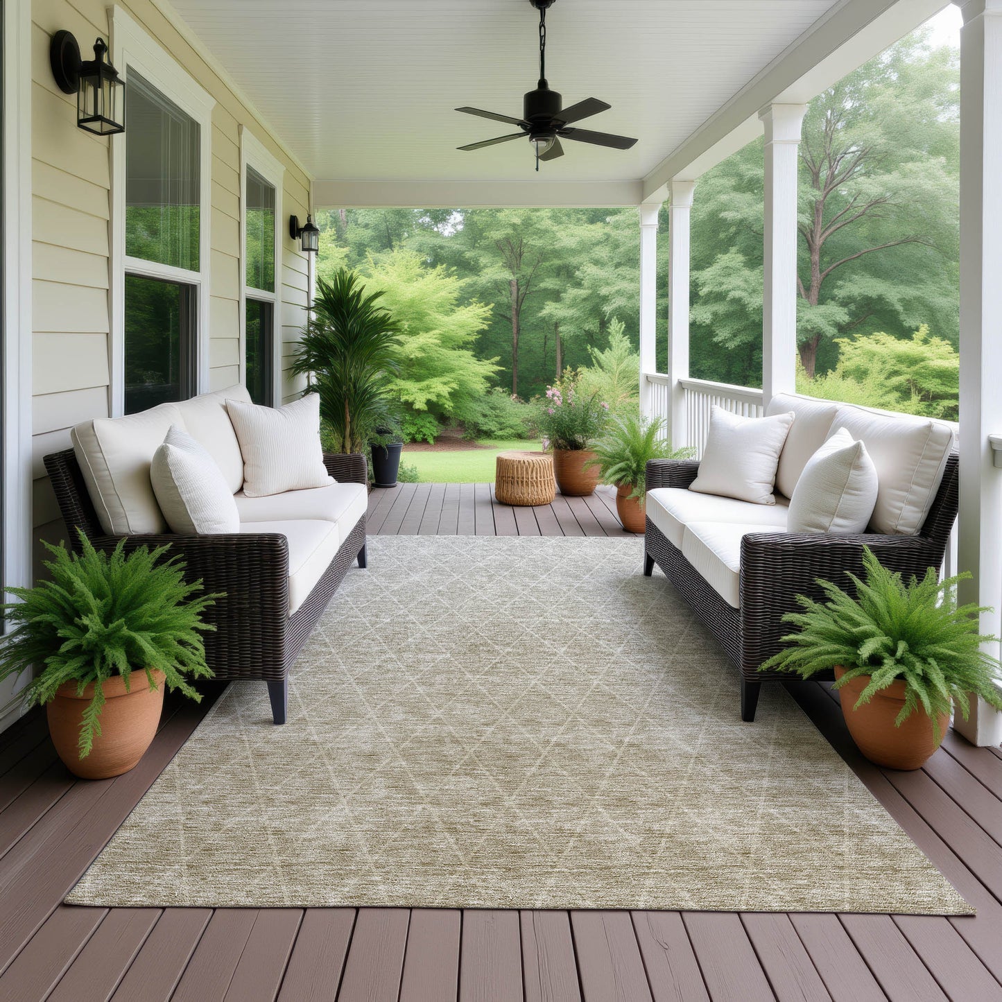 Machine Made Lazio LZ2 Taupe - Dalyn Rugs