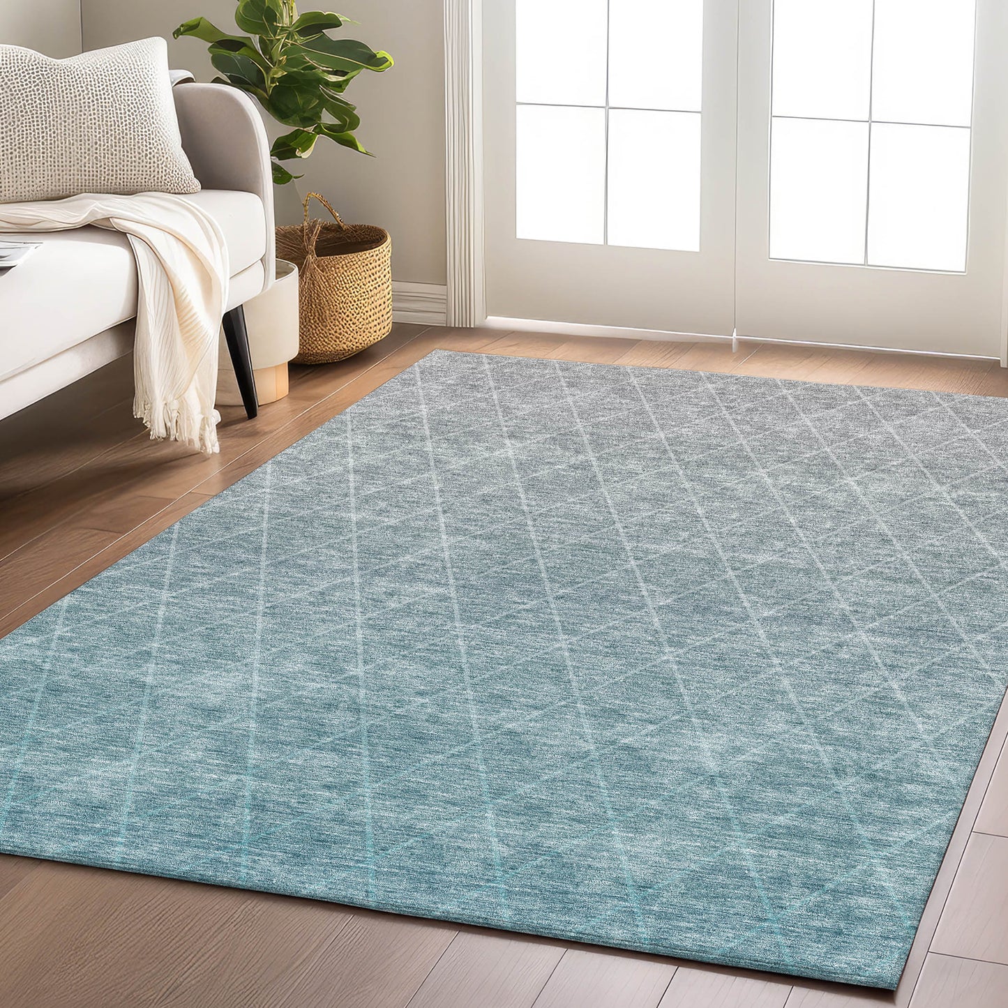 Machine Made Lazio LZ2 Teal - Dalyn Rugs