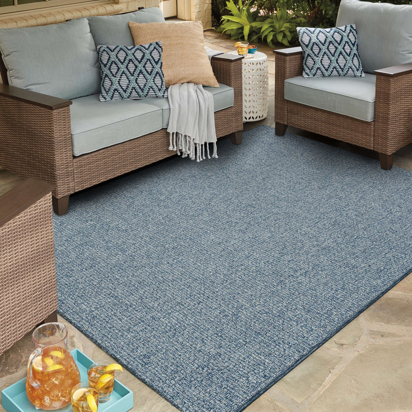 Lanai Blue Area Rug - Karastan