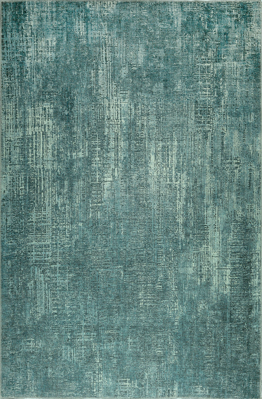 London 4809 Teal Elements Machine Woven Washable Performance Area Rug - KAS