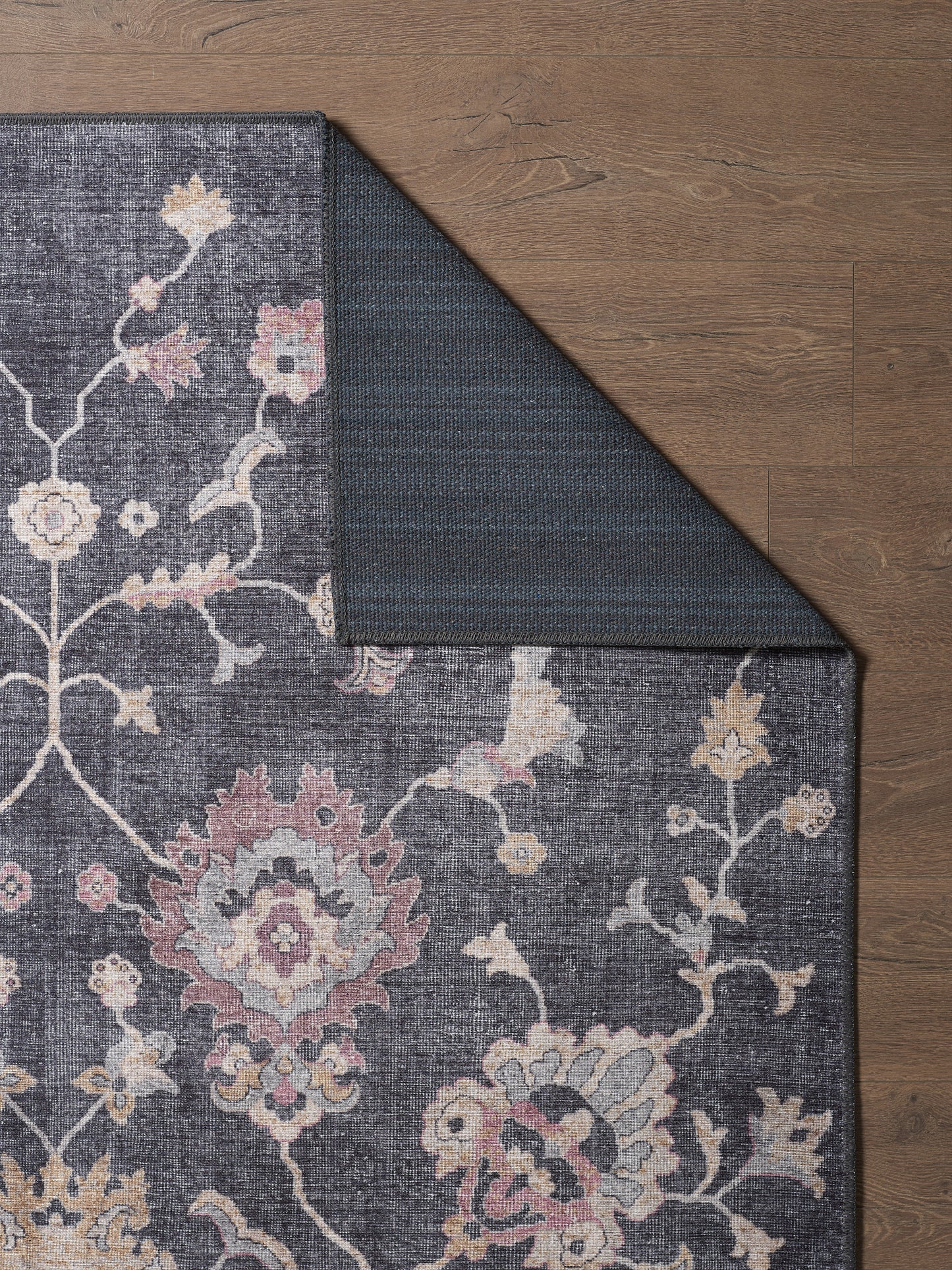 London 4818 Charcoal Bella Machine WovenPerformance Area Rug - KAS