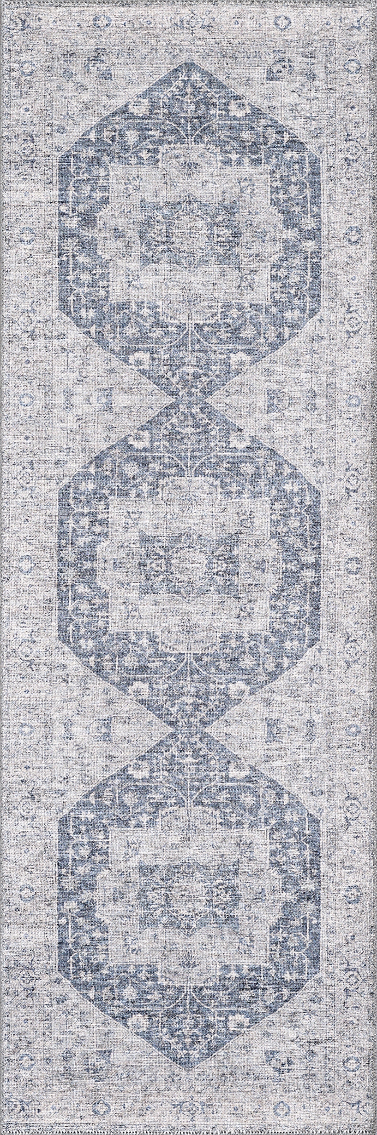 London 4819 Denim Parisian Machine WovenPerformance Area Rug - KAS