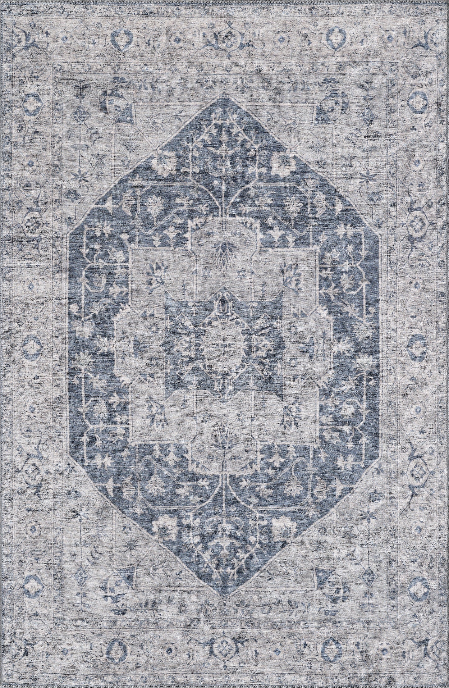 London 4819 Denim Parisian Machine WovenPerformance Area Rug - KAS