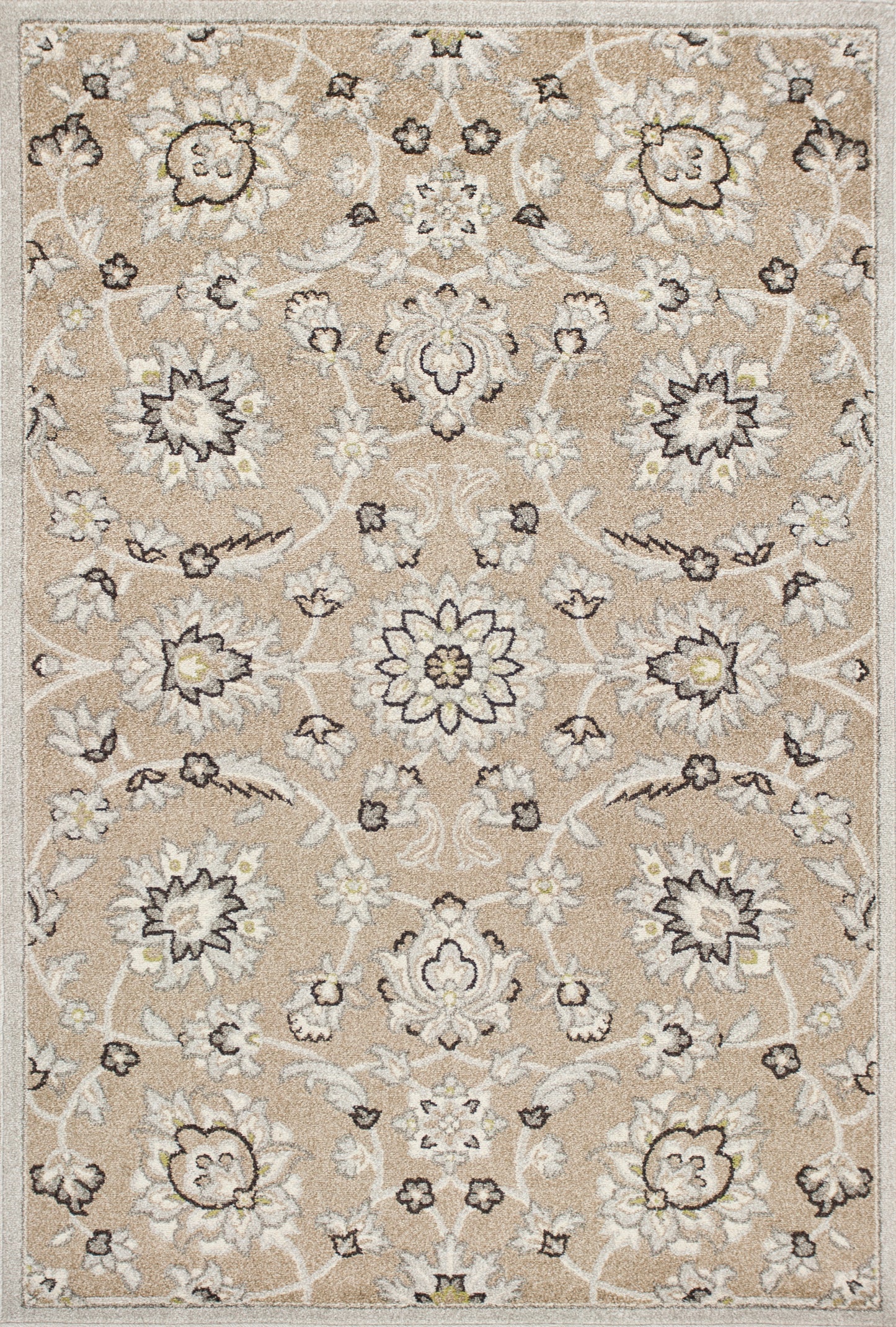 Lucia 2752 Beige/Grey Verona Machine Woven Performance Area Rug - KAS