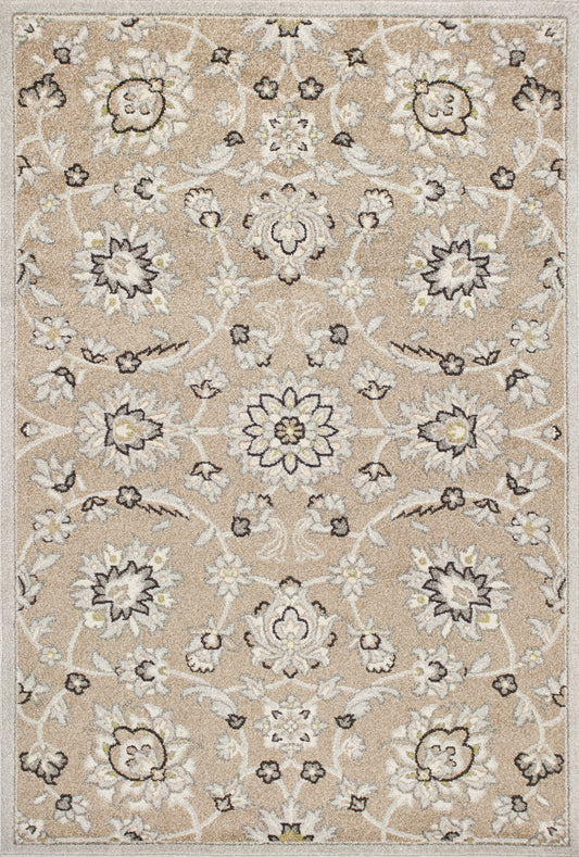 Lucia 2752 Beige/Grey Verona Machine Woven Performance Area Rug - KAS