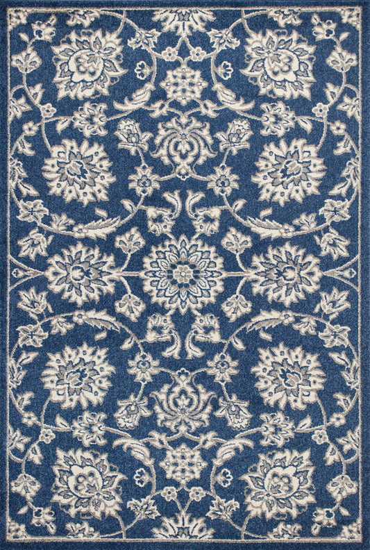 Lucia 2753 Denim Verona Machine Woven Performance Area Rug - KAS