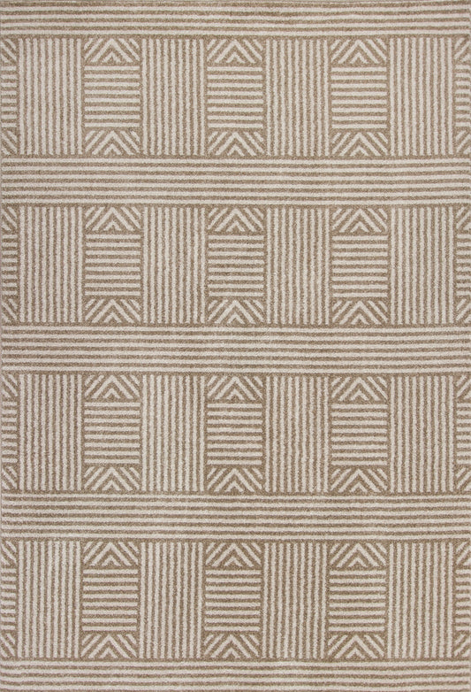 Lucia 2762 Beige Westport Machine Woven Performance Area Rug - KAS