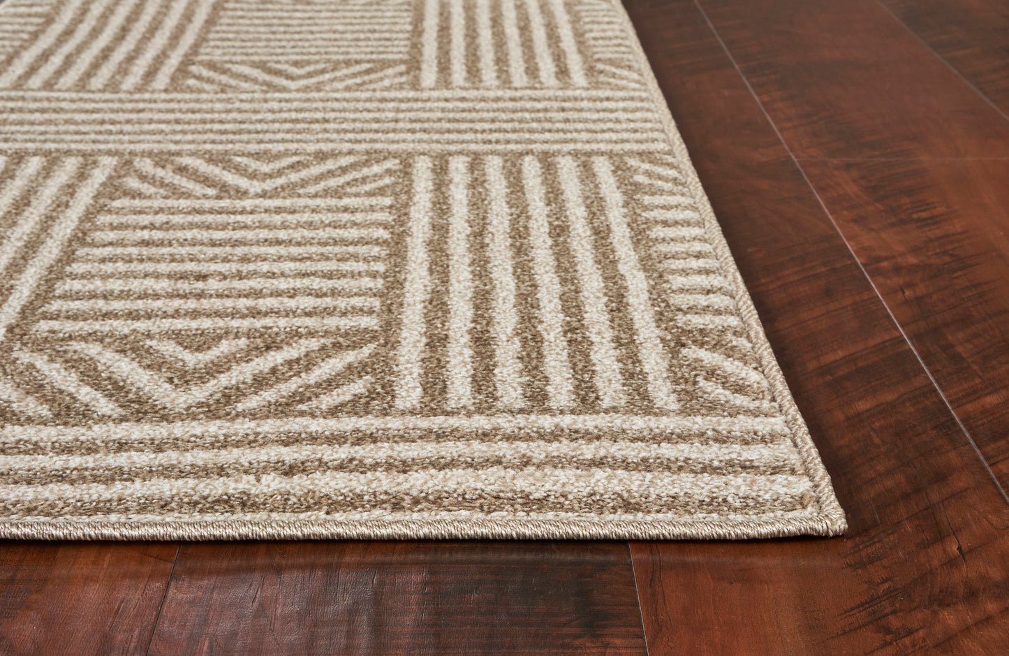 Lucia 2762 Beige Westport Machine Woven Performance Area Rug - KAS