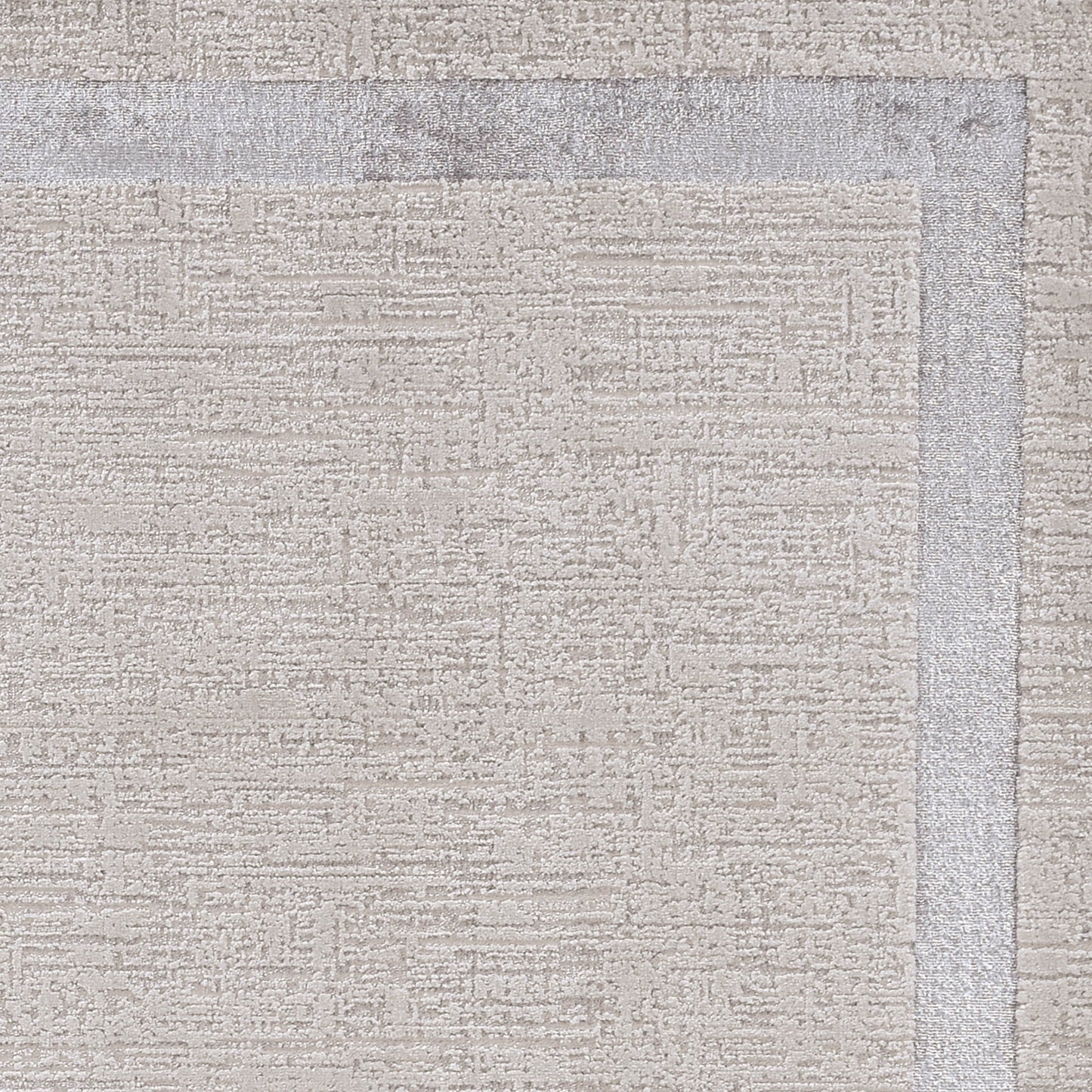 Luna 7129 Ivory/Silver Border Machine Woven Performance Area Rug - KAS