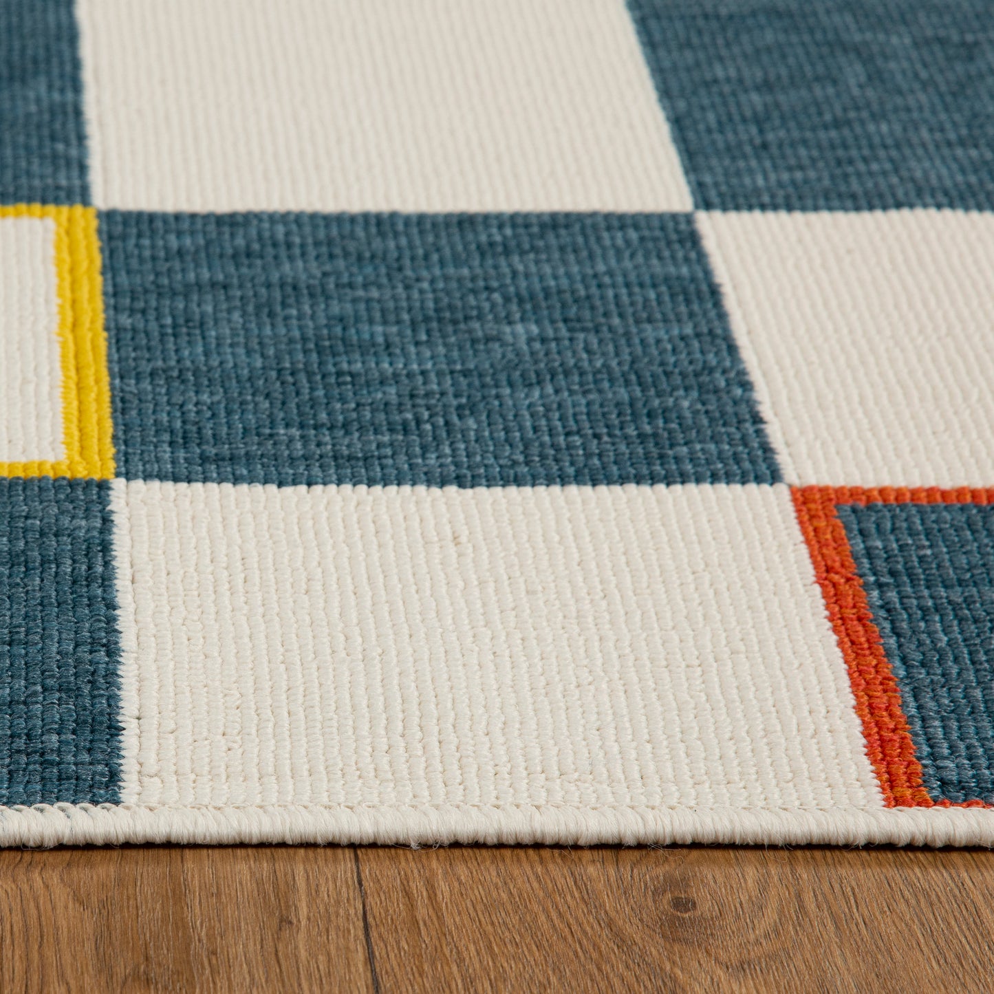Mapa-82500 Bohemian/Eclectic Power-Loomed Navy/White Polypropylene Indoor/Outdoor Area Rug - LR Home