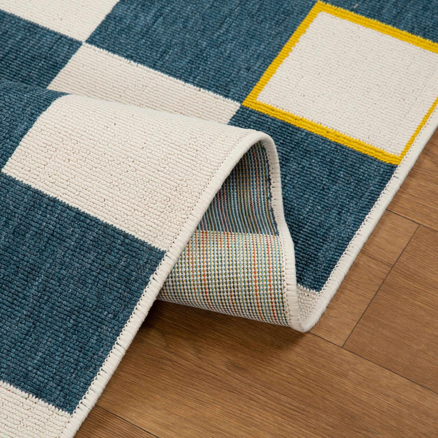 Mapa-82500 Bohemian/Eclectic Power-Loomed Navy/White Polypropylene Indoor/Outdoor Area Rug - LR Home