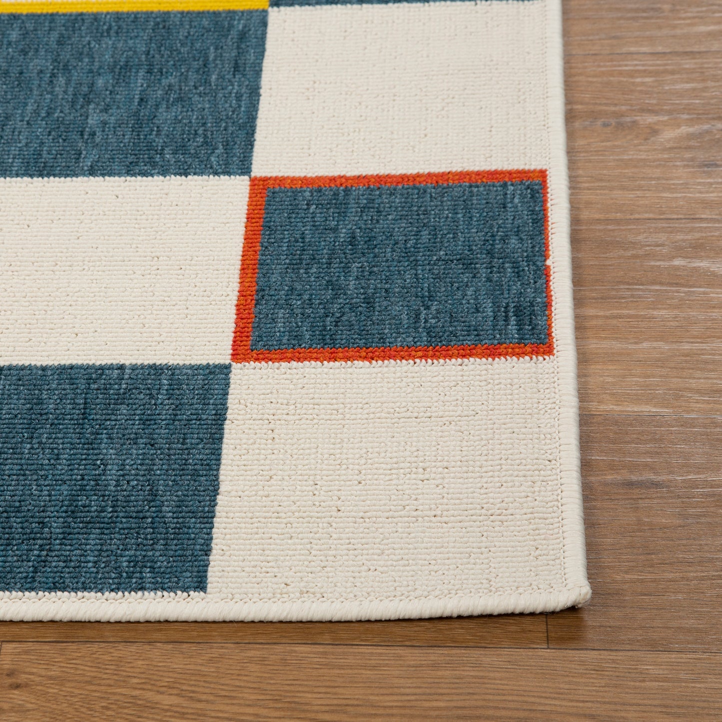 Mapa-82500 Bohemian/Eclectic Power-Loomed Navy/White Polypropylene Indoor/Outdoor Area Rug - LR Home