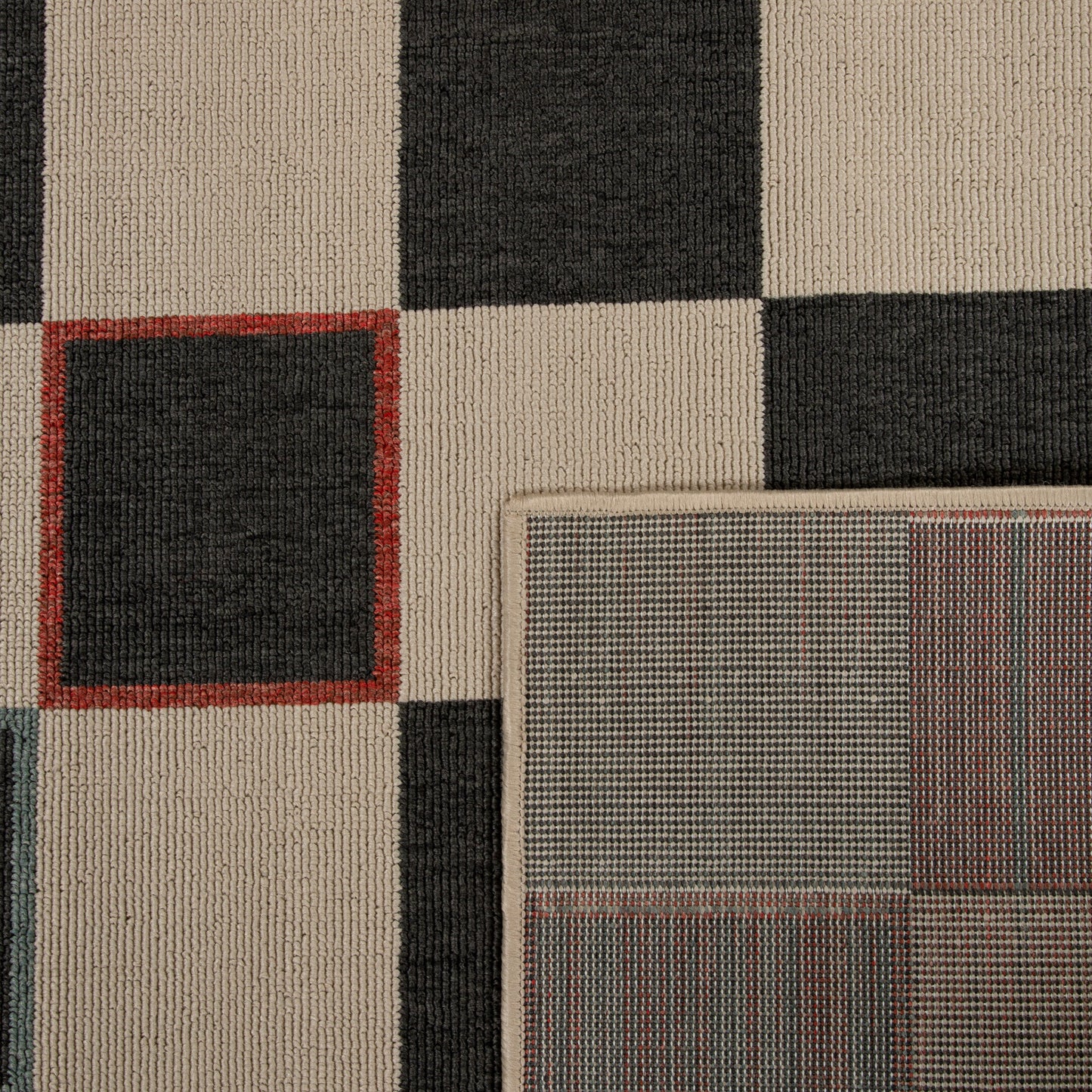 MAPAC-82500 Bohemian/Eclectic Machine Made Black/Ivory Polypropylene Indoor/Outdoor Area Rugs - LR Home
