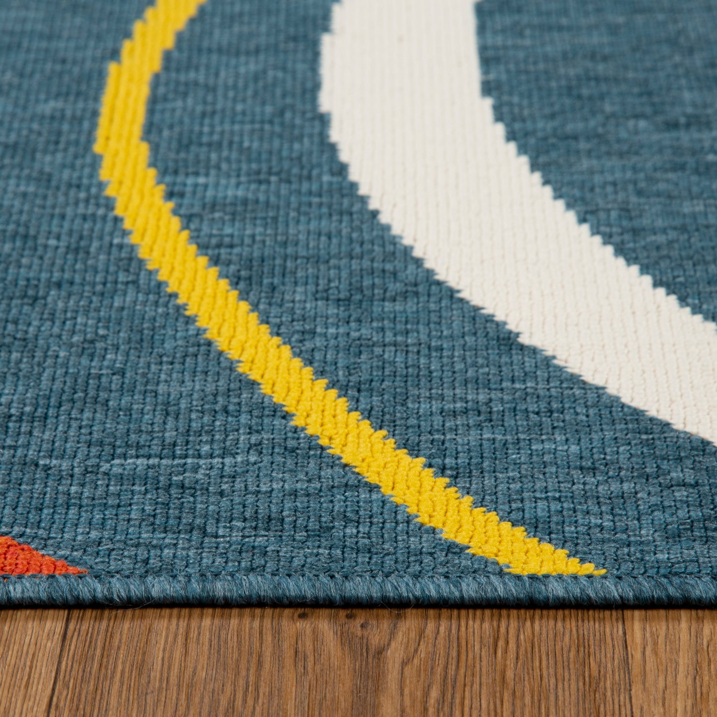 MAPAC-82505 Modern/Contemporary Machine Made Navy/Multi Polypropylene Indoor/Outdoor Area Rugs - LR Home